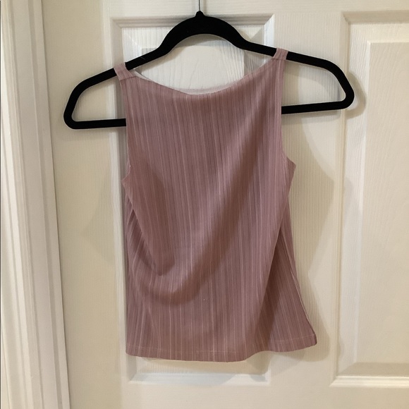 UNIQUE TROSMAN DESIGNER OLD ROSE STRIPE TOP - Picture 2 of 3